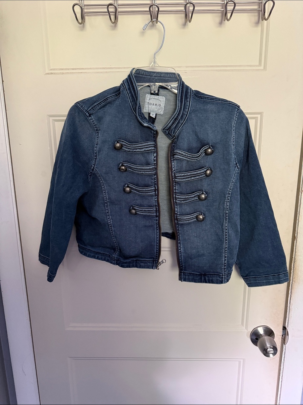 torrid Blue Military-Style Girls' Denim Jacket
